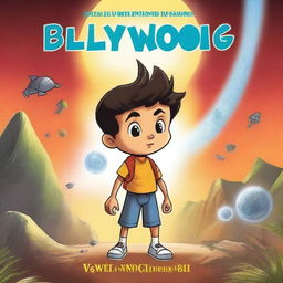 Create a book cover for a story titled 'As Aventuras de Billy Wong'