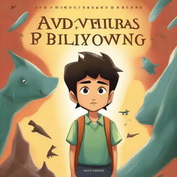 Create a book cover for a story titled 'As Aventuras de Billy Wong'