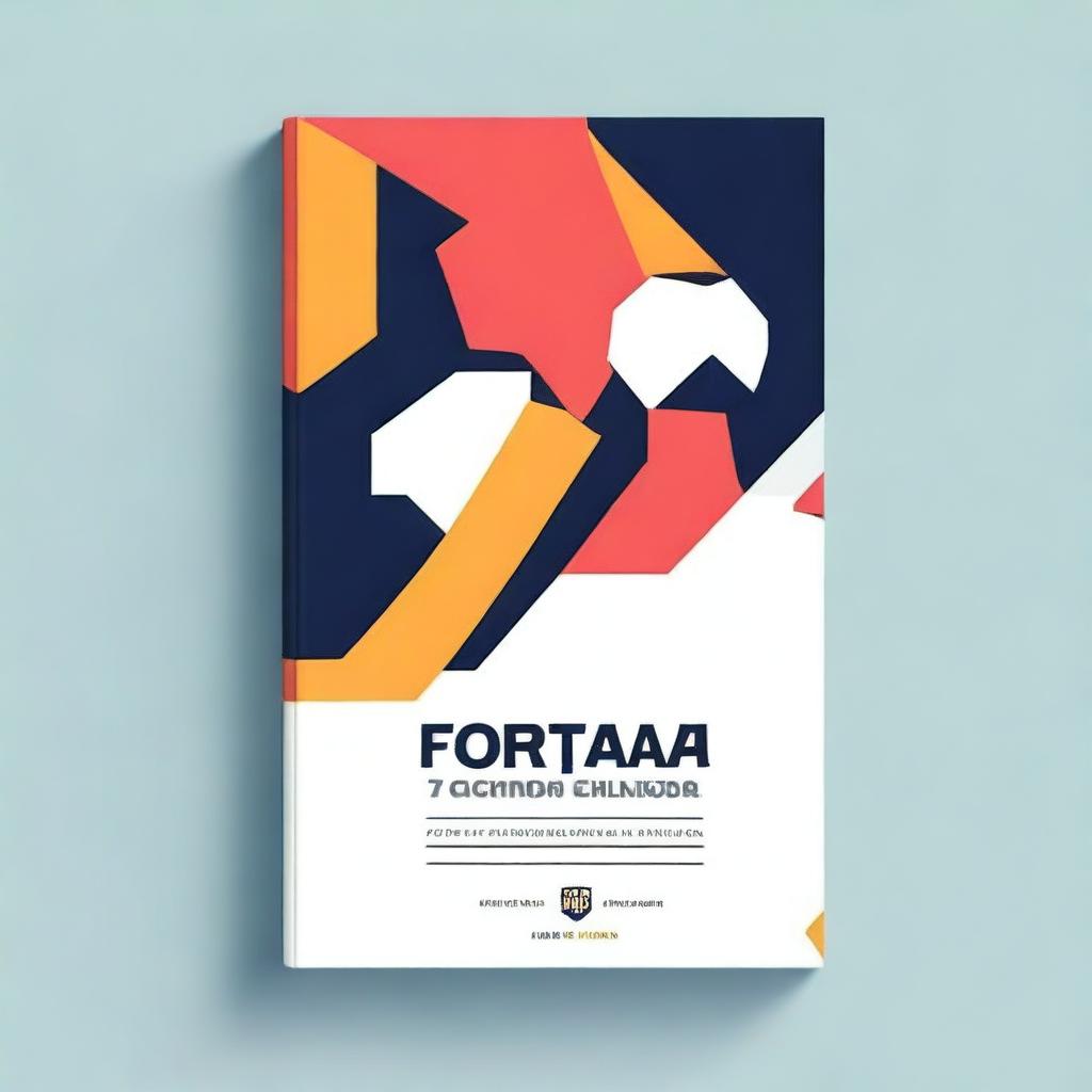 Create a minimalistic book cover for a football book titled 'Futbol i Generacja Z' by Franciszek Matowicki