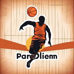 Create an image for Parquet Diem, a brand that embodies the love for basketball and the transformative power of the sport