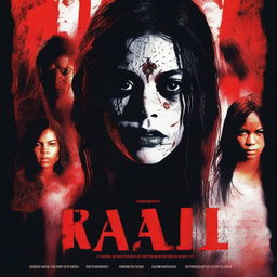 A horror movie poster featuring Kali, a survivor of the events of Saw X, seeking revenge against John Kramer