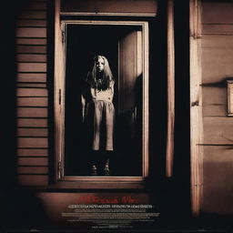 A horror movie poster featuring Courtney, a teenage girl, breaking into her kind neighbor's house on her 16th birthday