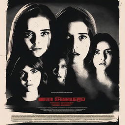 A movie poster featuring a group of teenage friends who have been abducted by two men