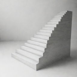 A detailed 3D pencil drawing of stairs for a YouTube poster