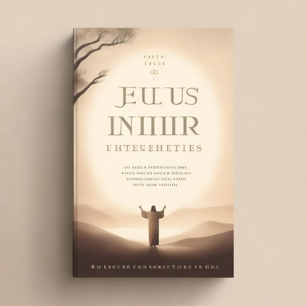 A book cover design featuring Jesus Christ inviting people with open arms