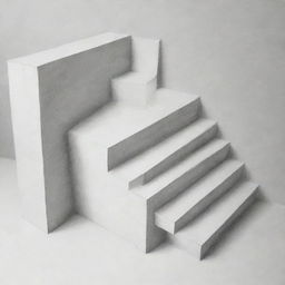 A detailed 3D pencil drawing of stairs for a YouTube poster