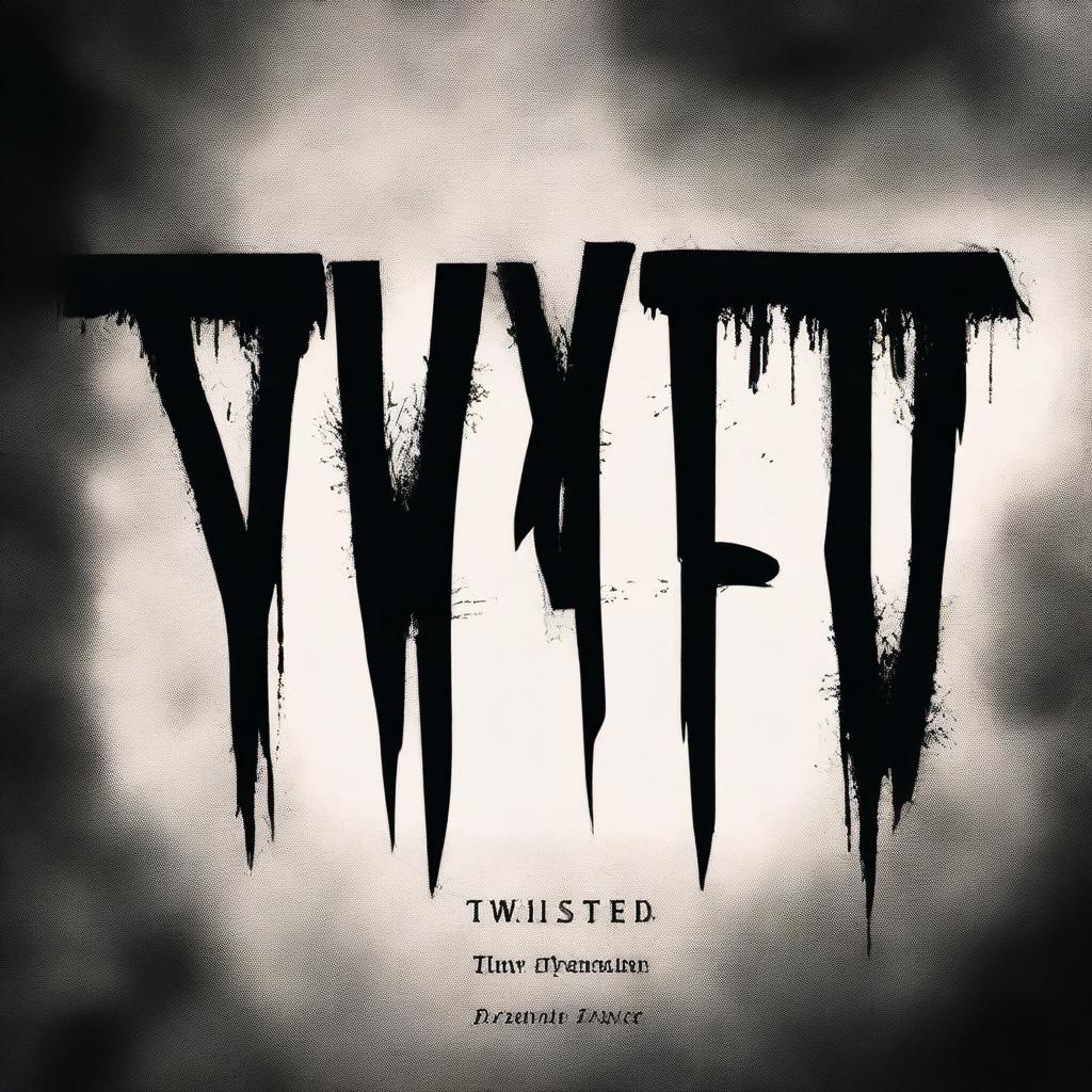 Create a book cover for a Creepypasta Wattpad fanfiction titled 'TWISTED'