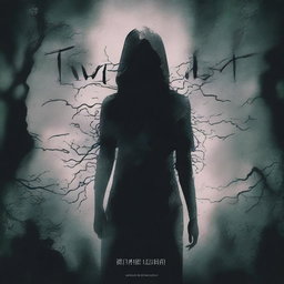 Create a book cover for a Creepypasta Wattpad fanfiction titled 'TWISTED'