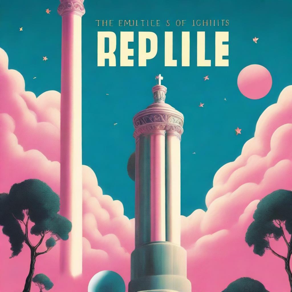 Create a book cover for a Generation X novel titled 'The Empire of Lights' by Randall Boyd Hess