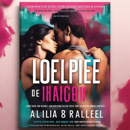 Create a book cover that combines elements of romance and action