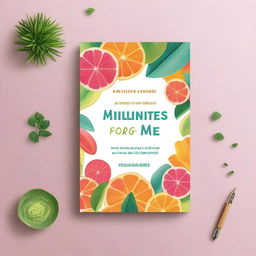 Design a book cover for a wellness book titled '5 Minutes for Me - Tools to Feel Better Today'