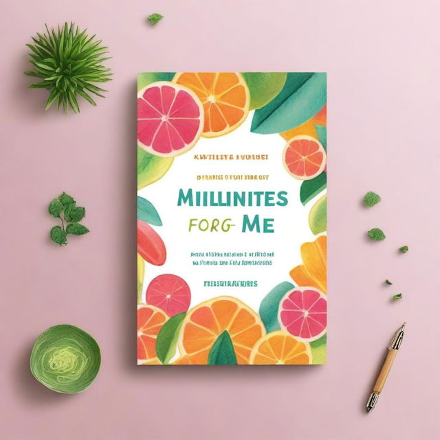 Design a book cover for a wellness book titled '5 Minutes for Me - Tools to Feel Better Today'