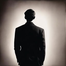 Create an image of a man with his back turned