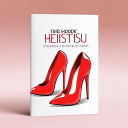 Design a book cover featuring a pair of red high heels