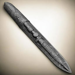 A detailed image of a Mayan dagger