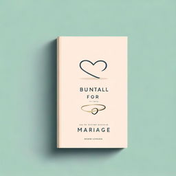 Design a minimalist book cover titled 'Battle for Your Marriage'