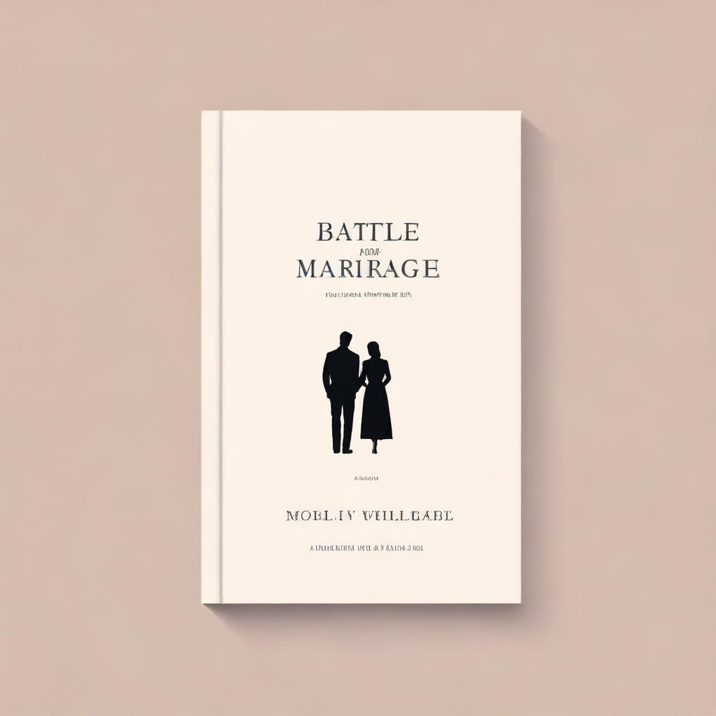 A minimalist book cover design for a book titled 'Battle For Your Marriage