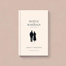 A minimalist book cover design for a book titled 'Battle For Your Marriage