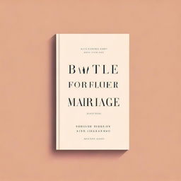 A minimalist book cover design for a book titled 'Battle For Your Marriage