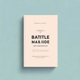 A minimalist book cover design for a book titled 'Battle For Your Marriage