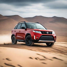 A Suzuki Vitara Desert Edition, equipped for off-road adventures