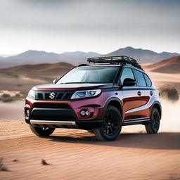 A Suzuki Vitara Desert Edition, equipped for off-road adventures