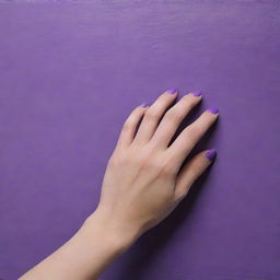 Create a simple, yet realistic acrylic painting, dominated by various shades of violet, capturing true to life details for a more immersive experience.