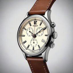 A detailed and stylish depiction of a Timex watch chronograph