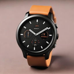 A sleek and modern depiction of the Amazfit GTR 5 smartwatch