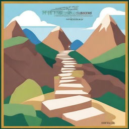 Create a poster titled 'The Path to Success' that looks like it was made by a middle school student