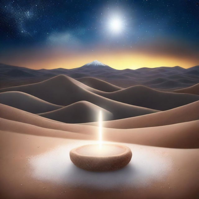 A serene and uplifting scene featuring a glowing light source surrounded by salt crystals, symbolizing the concept of being the righteous salt and light