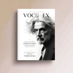 Create an ultra-realistic, cinematic ebook cover for a book titled 'Voces Del Éxtasis' about philosophy and motivation