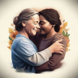 An ultra-realistic, cinematic illustration featuring icons of Hope, Love, Gratitude, Forgiveness, Help, and Compassion