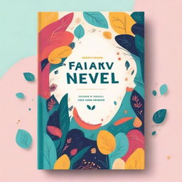 Create an animated book cover in a vibrant and captivating style