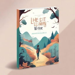 Create an animated book cover for an illustrated novel