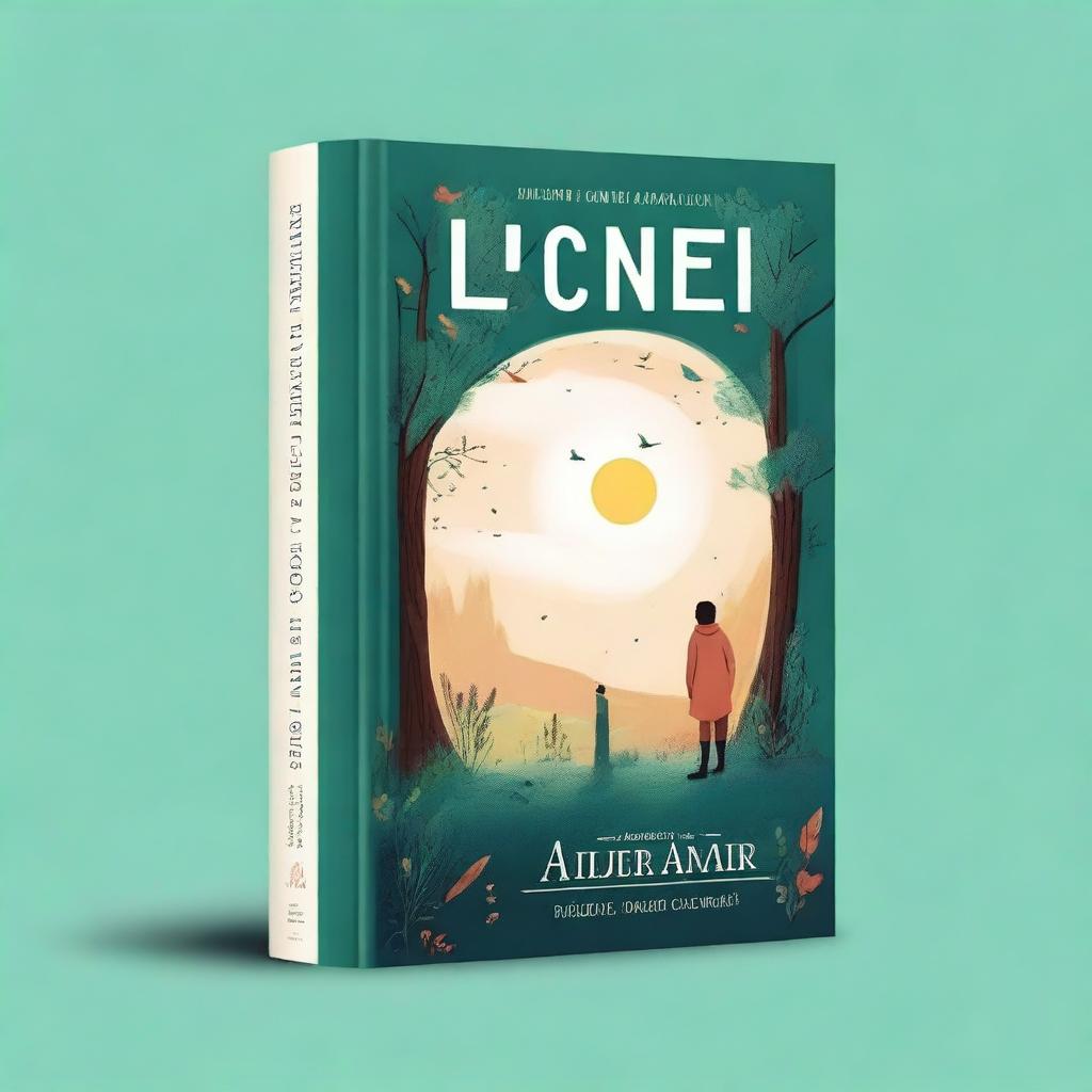 Create an animated book cover for an illustrated novel