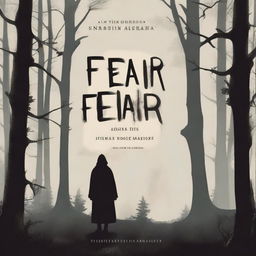 A dramatic book cover titled 'Fear is the Curse of Human'