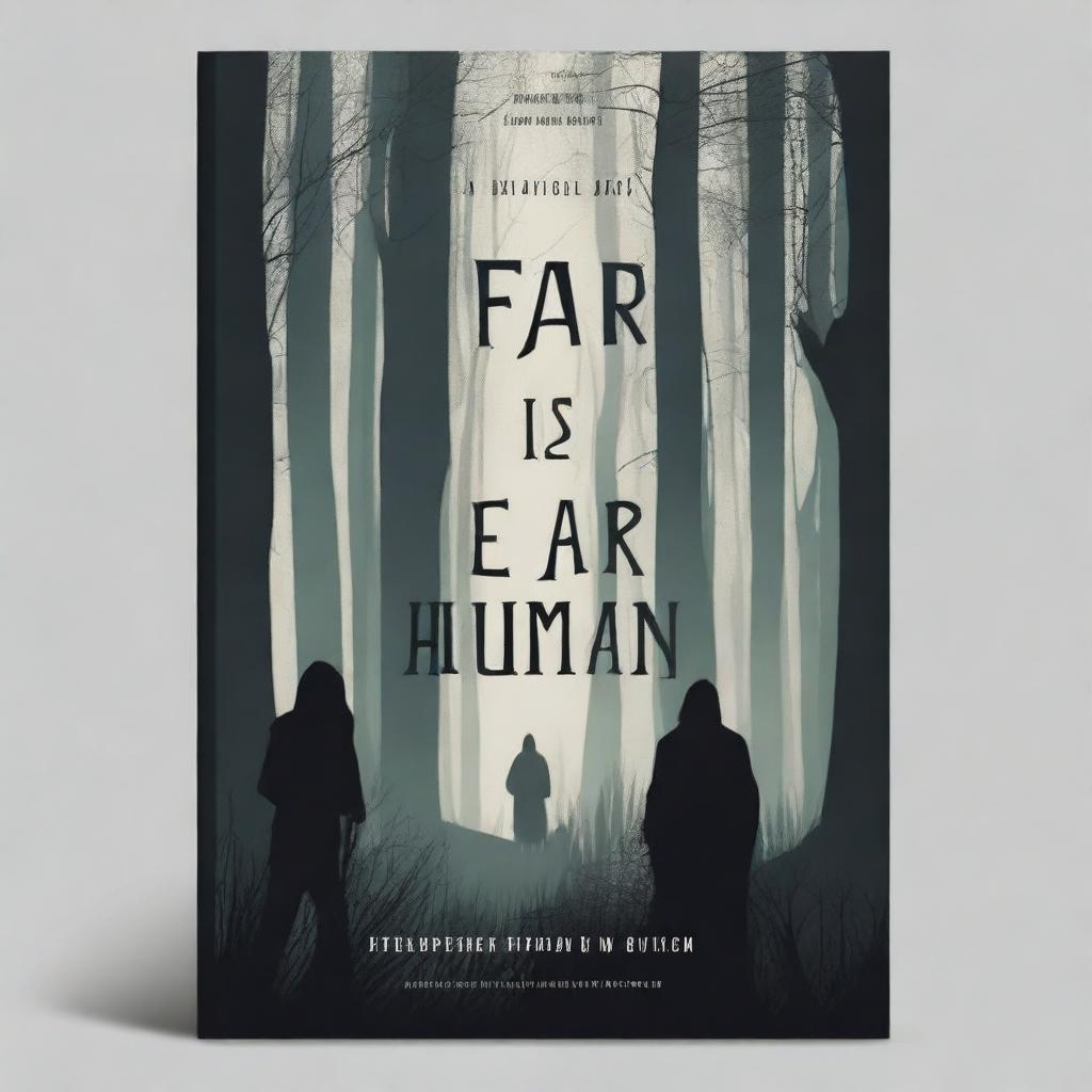 A captivating book cover designed to attract buyers for the book titled 'Fear is the Curse of Human'
