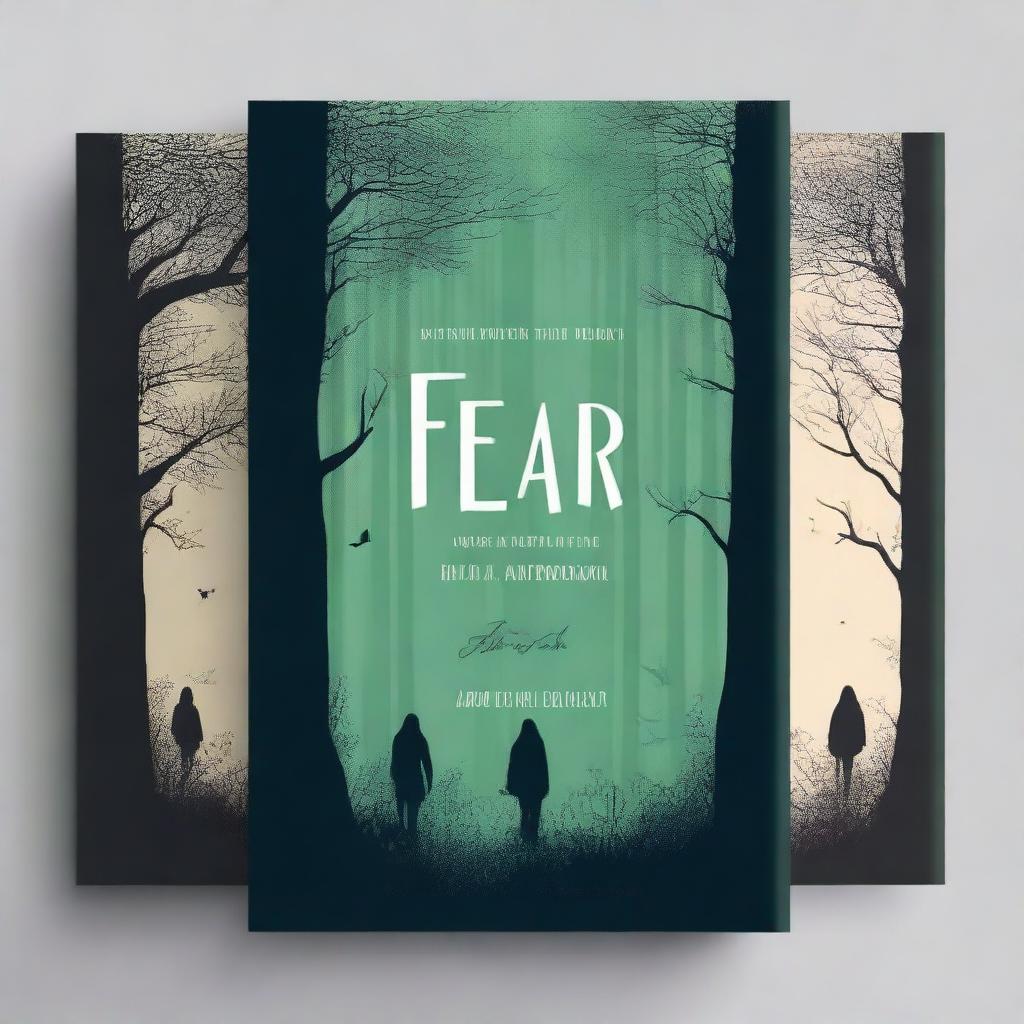 A captivating yet approachable book cover designed to attract buyers for the book titled 'Fear is the Curse of Human'