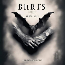 A dark and captivating book cover featuring tattooed hands holding a bat