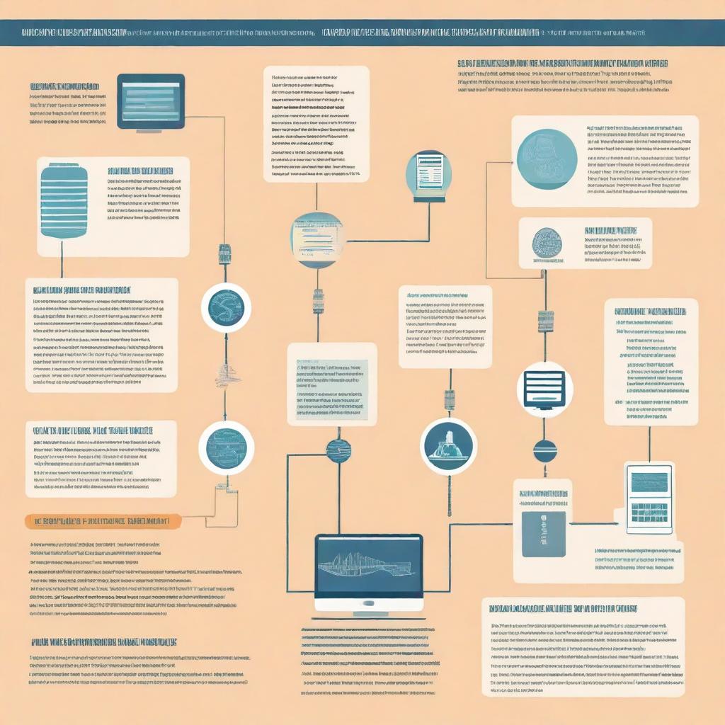 A visual representation of progression in informatics, showing a timeline from early computing devices to modern-day technology