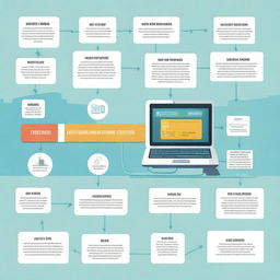 A visual representation of progression in informatics, showing a timeline from early computing devices to modern-day technology