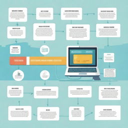 A visual representation of progression in informatics, showing a timeline from early computing devices to modern-day technology