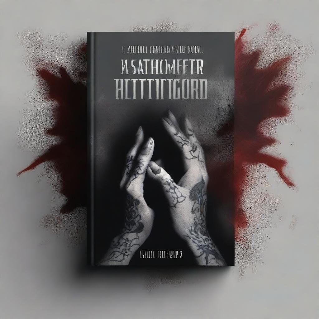 A dark and captivating book cover featuring tattooed hands holding a bat, with blood dripping from the hands