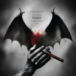 A dark and captivating book cover featuring tattooed hands holding a bat