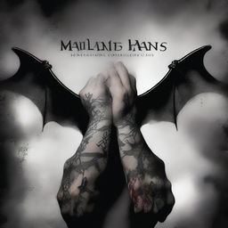 A dark and captivating book cover featuring tattooed hands holding a bat