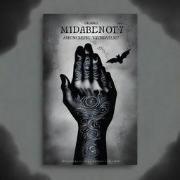 A dark and mysterious book cover featuring a single tattooed hand gripping a bat