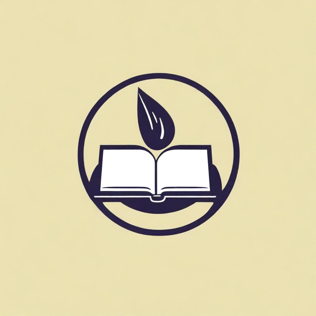 Create a logo that represents writing short books and novels