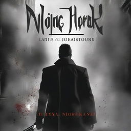 A dark romance book cover featuring black and grey tones