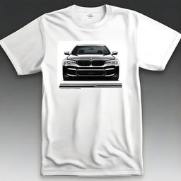 A stylish t-shirt design featuring the BMW M5 F90 Competition